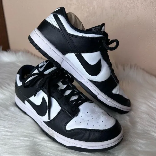 Nike Dunk Low Panda Black White Shoes Size 10 - Image 13
