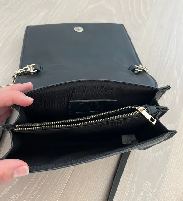 ZARA Black Crossbody Bag - Image 3
