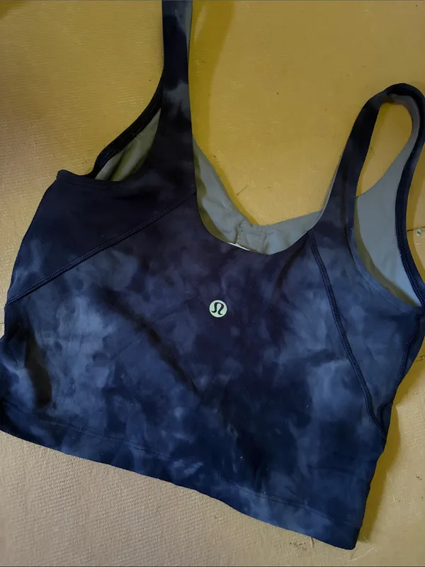 lululemon athletica Navy Tie-Dye Seamless Sports Bralette - Image 3