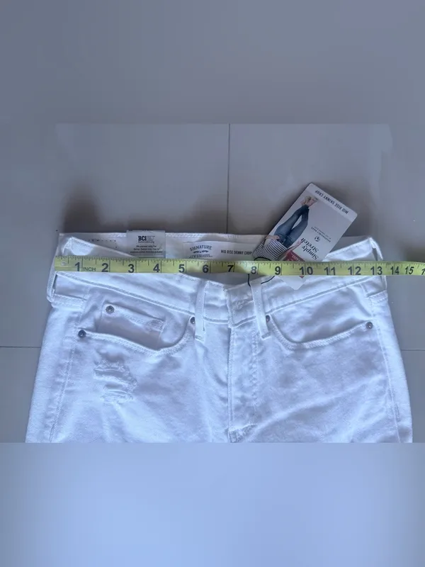 Signature by Levi Strauss White Skinny Jeans - Image 6