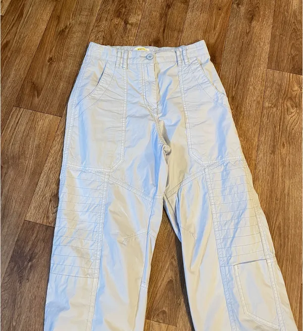 Maeve Blue Tapered Cargo Pants - Image 4