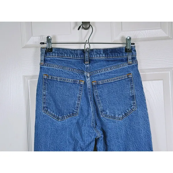 Abercrombie & Fitch The 90s Relaxed Jean High Rise Size 26 Blue Denim Y2K Retro - Image 6