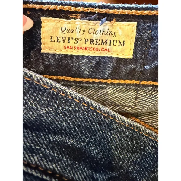Levi's Dad Jeans Women 26 Blue Premium High Rise Straight Leg Denim Y2K Relaxed - Image 9