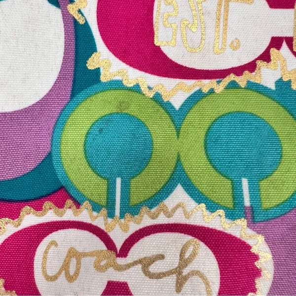 Coach Poppy Limited Edition Pop C Glam Tote Shoulder Bag - Image 11