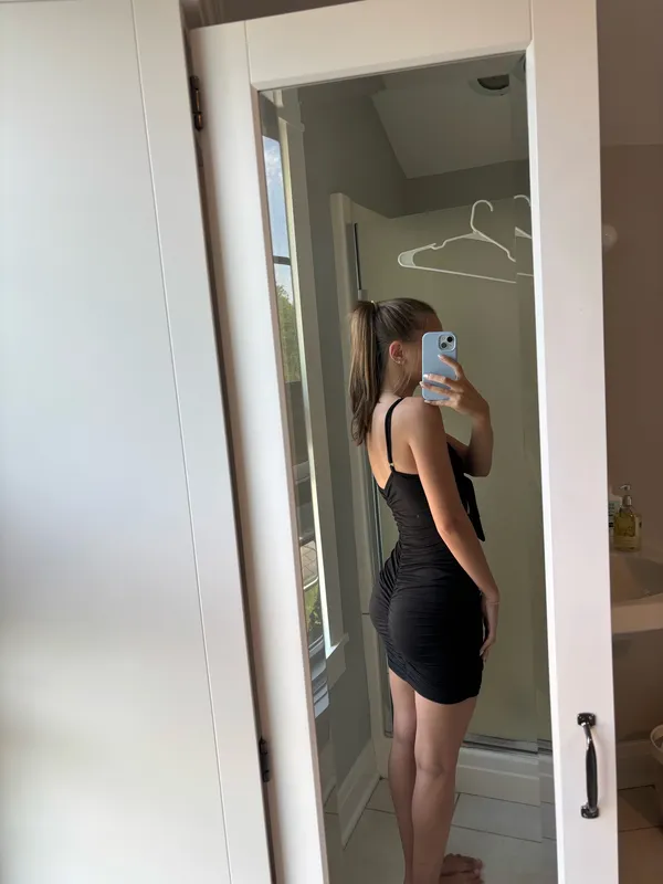Amazon Black Mini Dress - Image 2
