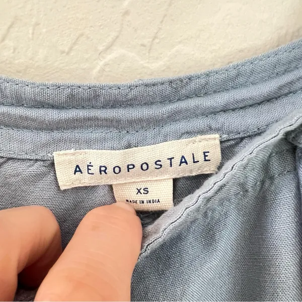 Aeropostale Light Blue Overall Jumper - Image 5