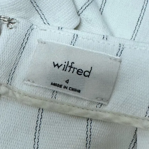 Wilfred Aritzia Ècoulement‎ Romper in Espace Wrap Top Sz 4 White Blue - Image 8