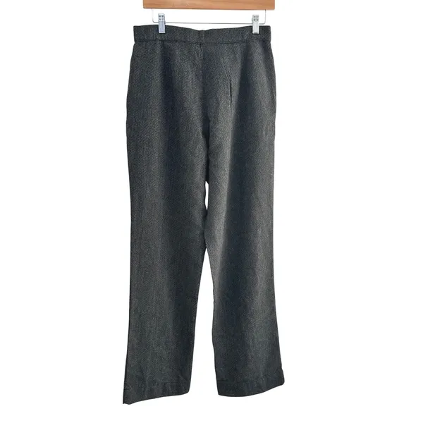 Rhythm Roadhouse Pants Herringbone Wide Leg Trousers Size 8 NWT Dark Gray - Image 4