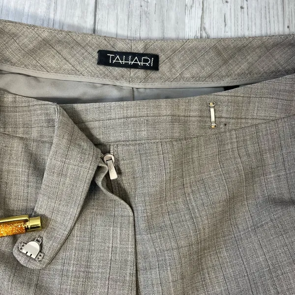 Tahari Wool Blend Wide Leg Lined Flowy Business Work Dress Pants 4 - Image 3