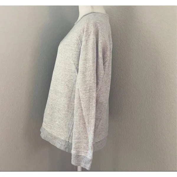 Everlane Heathered Gray Crewneck Pullover Sweatshirt Size Large - Image 4