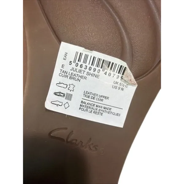 Clarks Collection Juliet Shine Loafers Women's 8 Caramel Leather Comfort NWT - Image 9