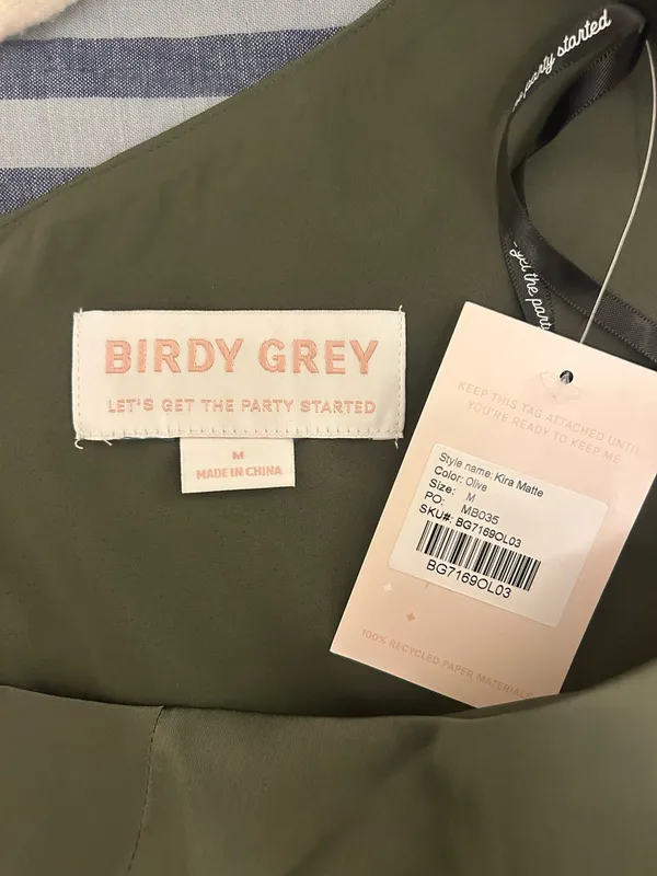 Birdy Grey Olive green Kira Bridesmaid Dress - Image 2