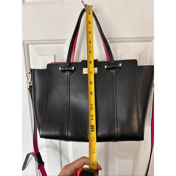 Kate Spade Black and Pink Tote with gold Hardware mini small one - Image 8