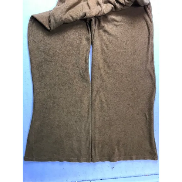 OFFLINE by Aerie Jumpsuit Women XS Brown Terry Cloth Wide Leg Loungewear - Image 13