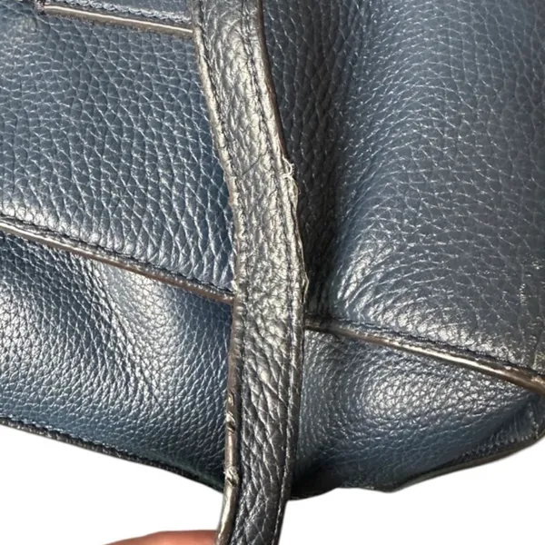 Michael Kors Traveler Satchel in Navy Pebbled Leather - Image 7