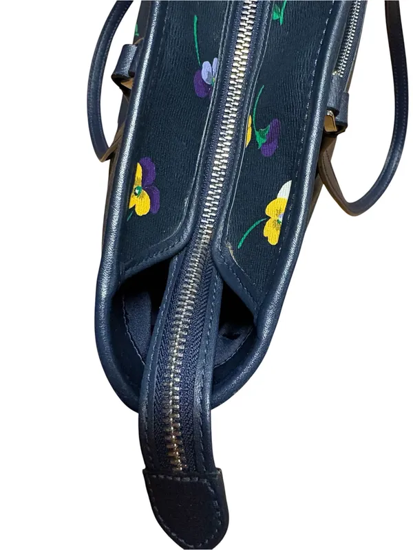 Kate Spade Blue & Yellow Floral Tote - Image 8