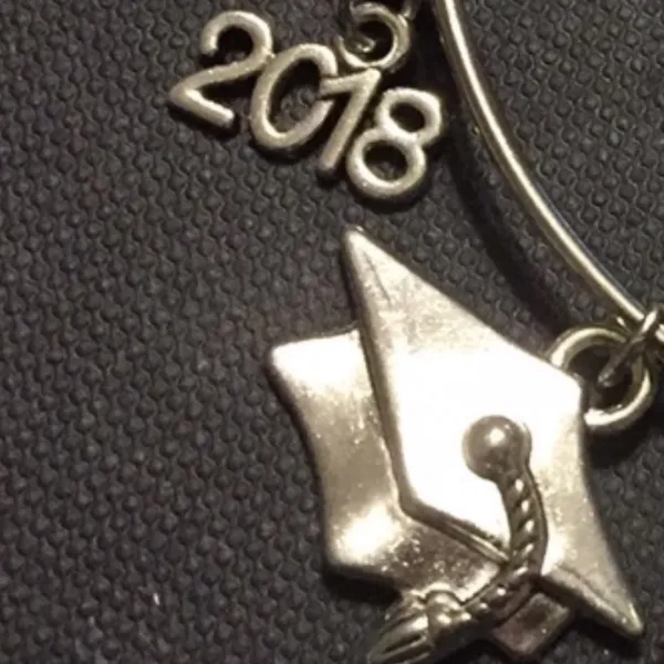2018 Silver Graduation Charm Bracelet - Image 5