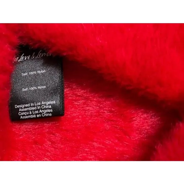 For love and lemons red fuzzy tank top set - Image 10