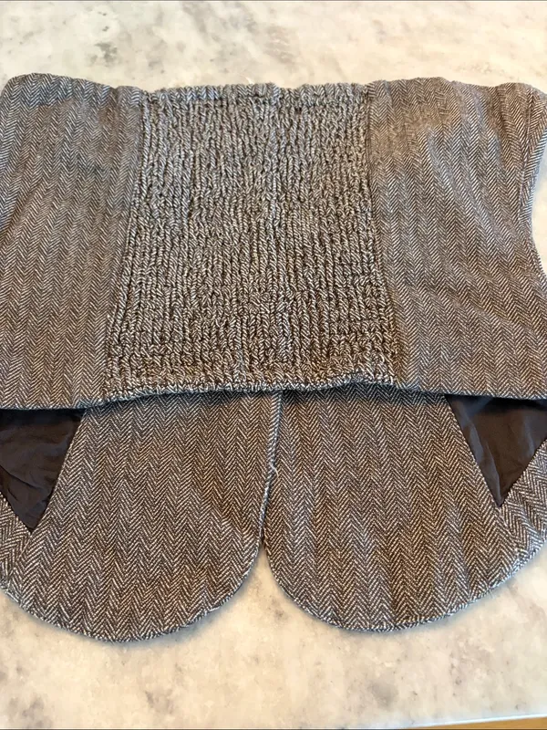 Free People Brown Herringbone Strapless Vest - Image 7