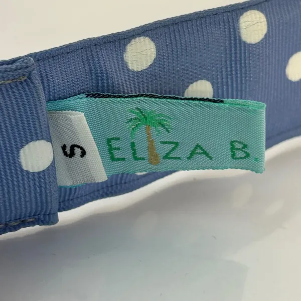 Eliza B Belt Polka Dot‎ Blue White D Ring Small - Image 3