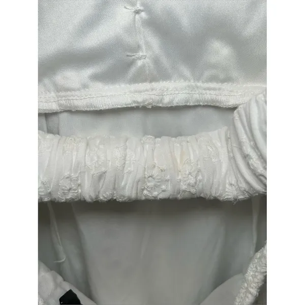 Lulu’s White Eyelet Puff Sleeve Cottagecore Midi Dress Women’s Size XS - Image 12