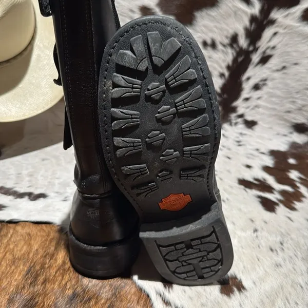 HARLEY-DAVIDSON Booker Motorcycle Riding‎ Boots size 8 A14 - Image 10