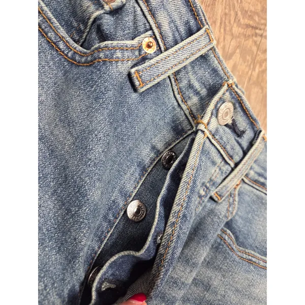 Levi's Wedge Straight 27 Button Fly Women's Denim Jeans 26x27 - Image 2