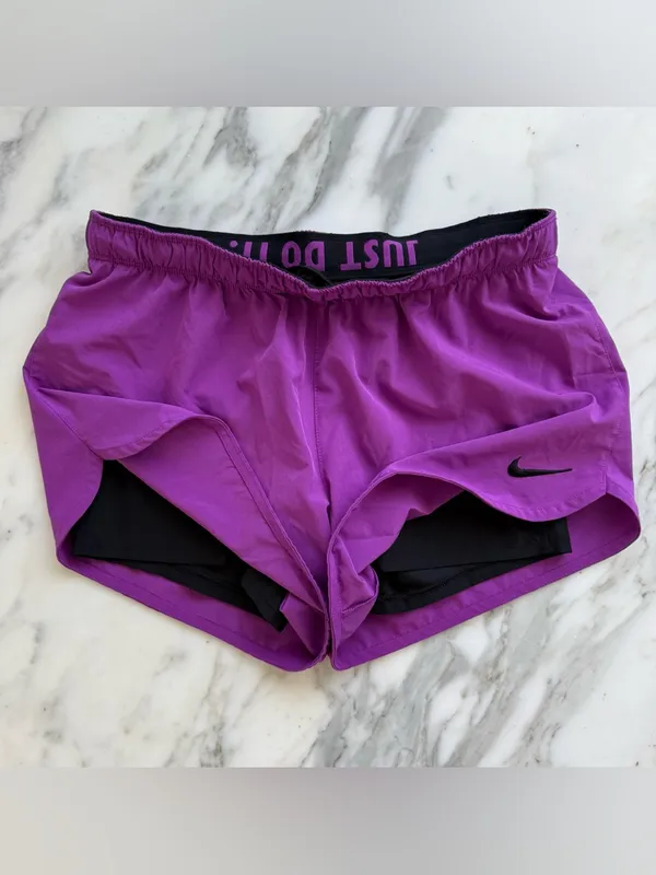 Nike Women's Purple Dri-FIT Running Shorts • Sz M - Image 4