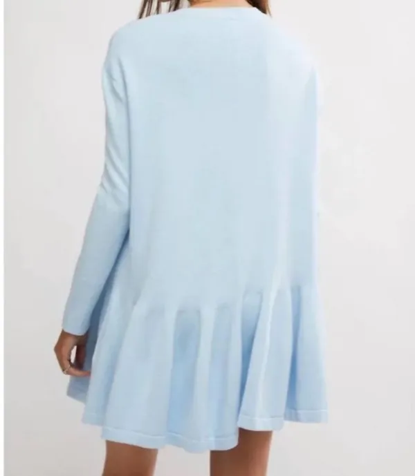 Free People Time On My Side Mini Dress in Ice Water sz XL EUC $148R - Image 2