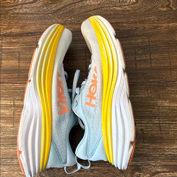 HOKA Bondi 8 Summer Song Country Air Blue 9.5 Wide EUC Gorpcore - Image 6