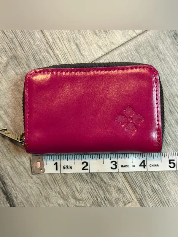 Patricia Nash Abri Small Leather Card Key Chain Zip Wallet Pink - Image 5