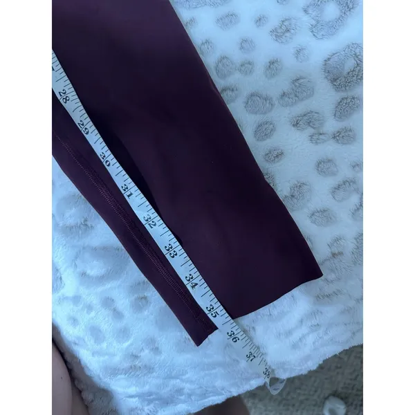 Lululemon Burgundy Leggings - Image 4
