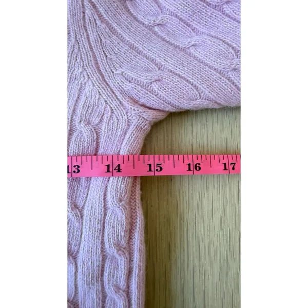 J. Crew Woman's Y2K Wool Blend Cable Knit Turtleneck Sweater Size Small - Image 4