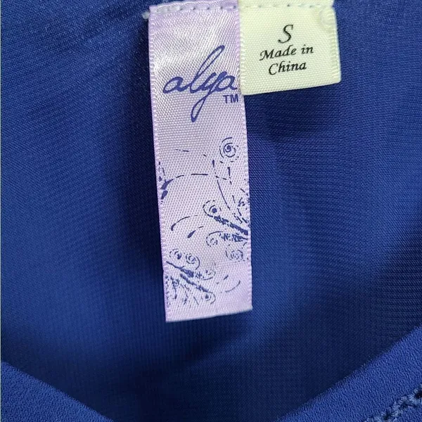 Alya Women's Navy Blue Summer‎ Mini Dress Size Small - Image 3