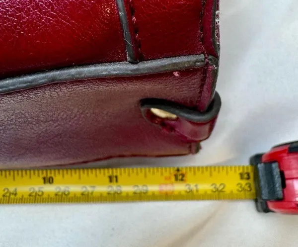 Relic Vintage Faux Leather Shoulder Bag Deep Reddish/Brown - Image 6