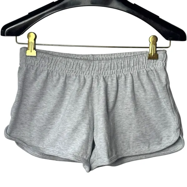 NEW Brandy Melville Light Heather Grey Sweat Shorts‎ Pajama Cozy Athletic XXS - Image 2