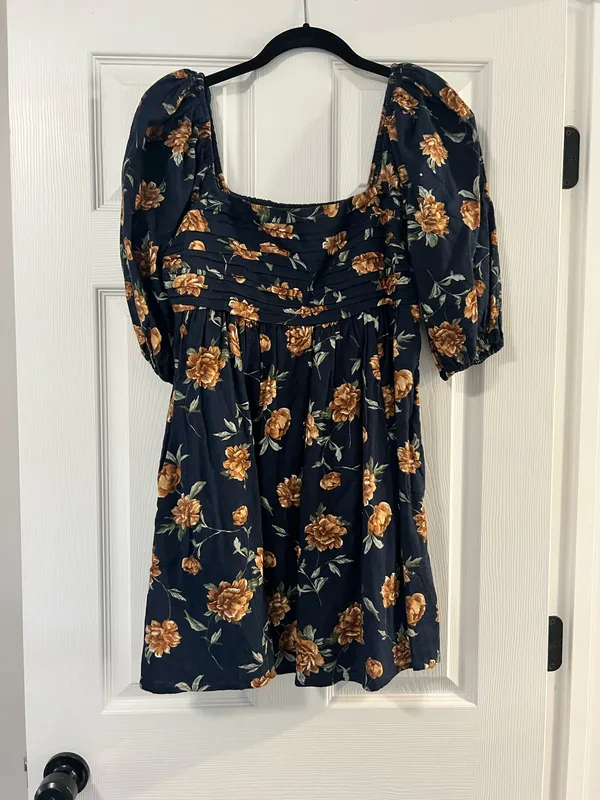 Abercrombie Floral Dress Mini Puff Sleeve - Image 2