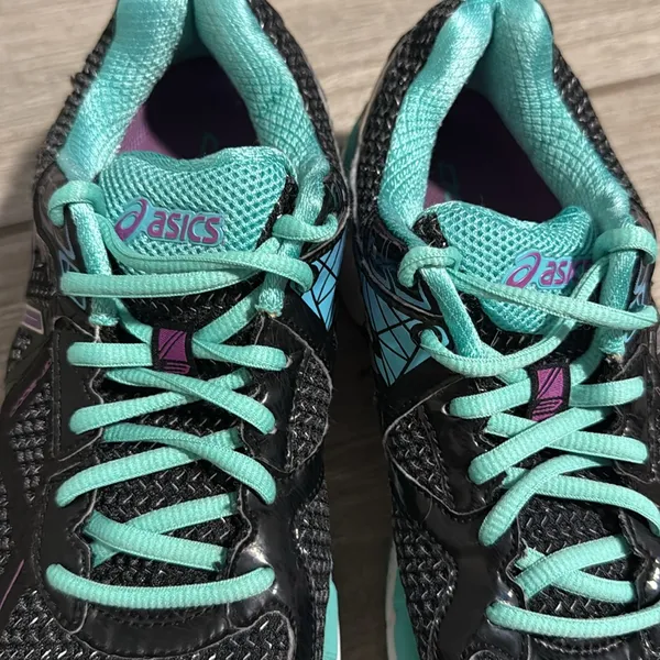 ASICS GT-2000 3 Women's Running Shoes Black Teal Purple‎ T550N Size 9 - Image 4