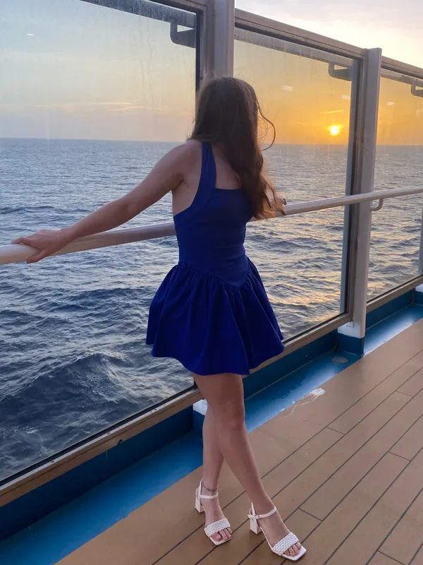 Boutique Dress Blue - Image 3