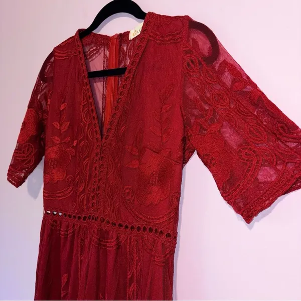 Eleter Romantic Whimsigoth Romper Maxi Dress Boho Lace Women S Dark Cottage - Image 3