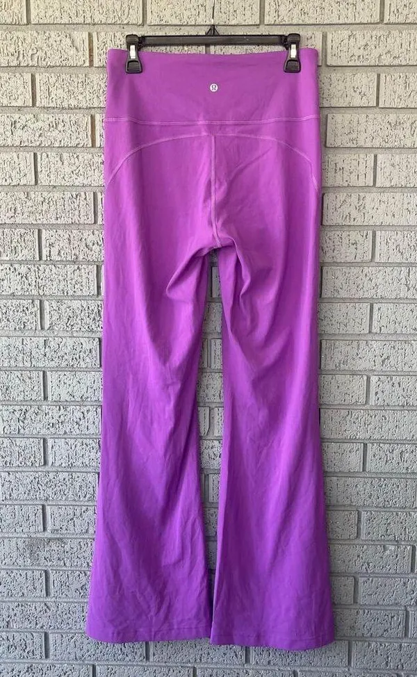 Lululemon Flare Super High Rise Leggings Purple Size 10 Moonlight Magenta - Image 2