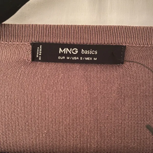 Mango Taupe Open Front Cardigan size S - Image 3
