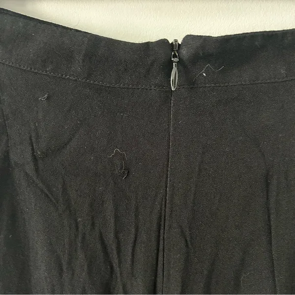 Reformation Black High Rise Viscose Wide Leg Minimalist Boho Trouser Pants 2 - Image 5