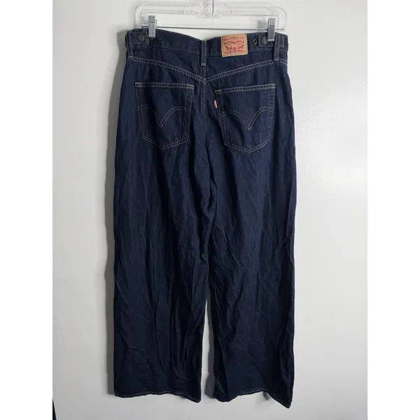NEW Levi's Cinch Baggy Jean High Rise Dark Wash 30 X 31 Normcore 90s Minimalist - Image 3