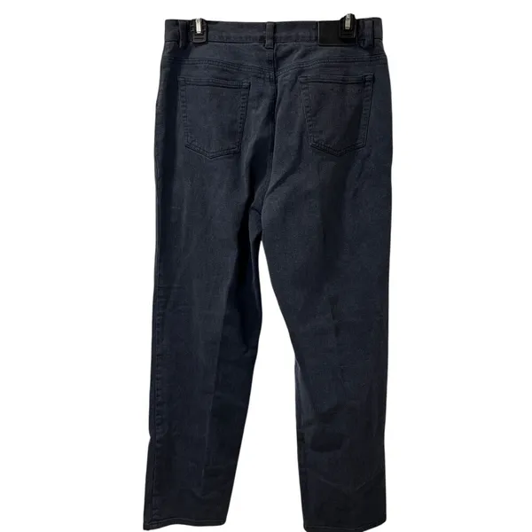 Lauren Jeans Co RL Jeans Women‎ 12 Dark Wash High Rise Straight Denim Normcore - Image 2