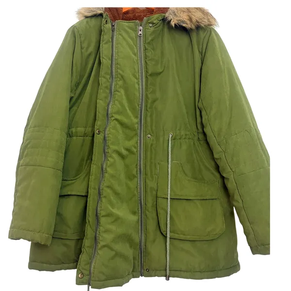 Maacie Womens Maternity 3 in 1 Thickened Outwear Fleece Lined Coat Winter Hooded - Image 3