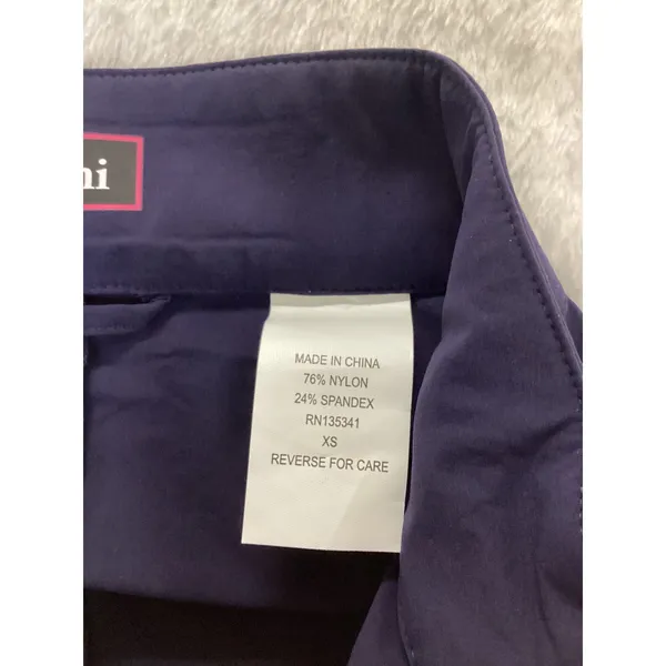 Golftini Womens Navy Blue Full Zip Golf Jacket White Cuffs XS RN135341 - Image 4