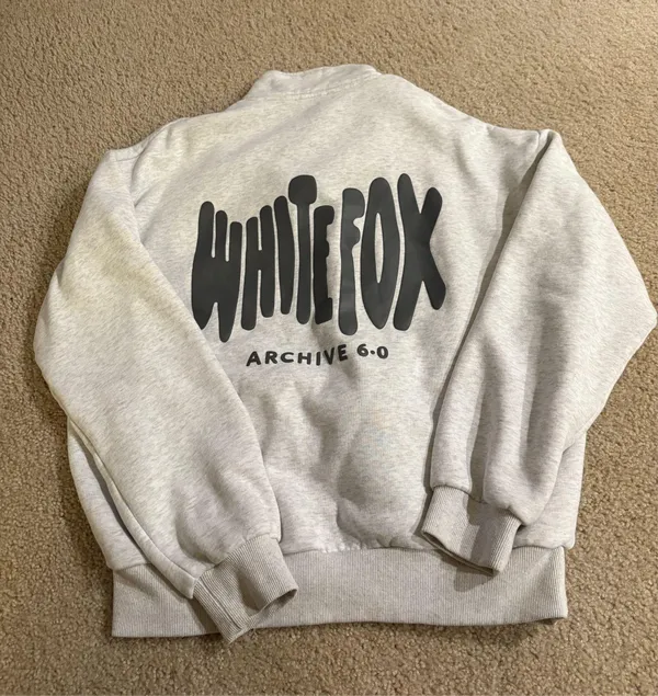 White Fox Boutique Half-Zip Sweatshirt - Image 2