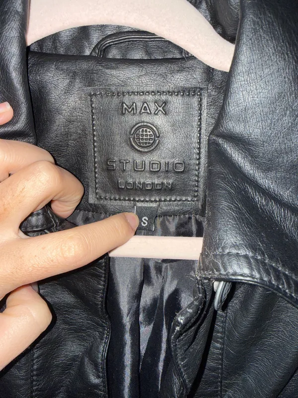Max Studio Leather Jacket Faux - Image 2