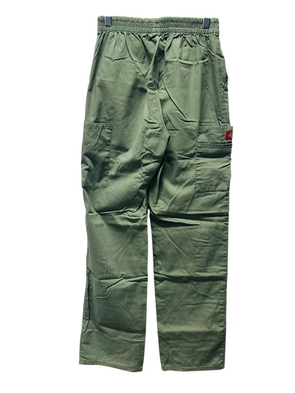 Dickies Olive Straight-Leg Utility Pants with Red Drawcord - Image 3